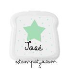 fiambrera personalizada con nombre y estrella