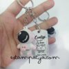 Pack llaveros contigo hasta la luna ida y vuelta personalizados - Imagen 3