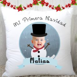 Cojin Mi Primera Navidad Personalizado