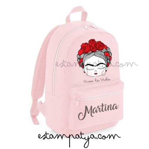 Mochila Frida personalizada "Viva la Vida" - Estampatya Mochila Frida personalizada "Viva la Vida"