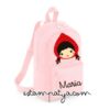 Mochila mini personalizada caperucita new
