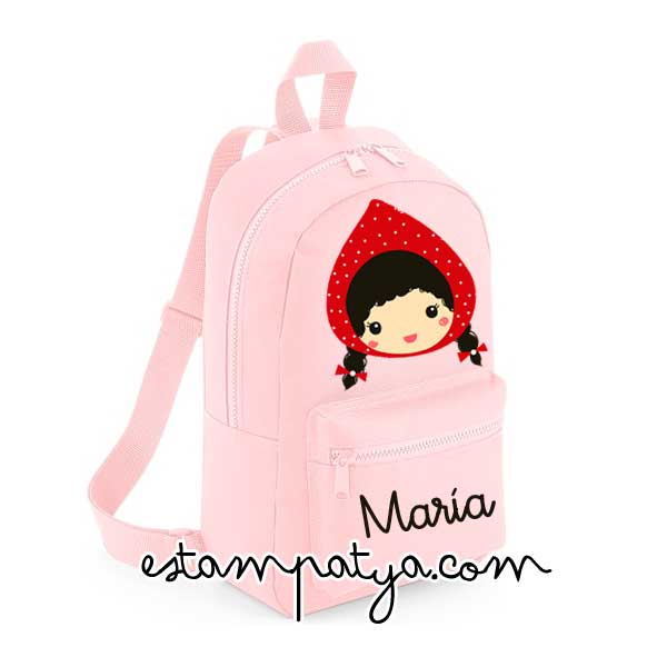 Mochila mini personalizada caperucita new - Estampatya Mochila mini personalizada caperucita new