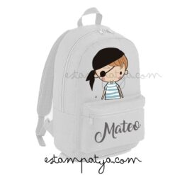 Mochila personalizada pirata mini