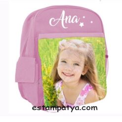 Mochila personalizada con foto y nombre