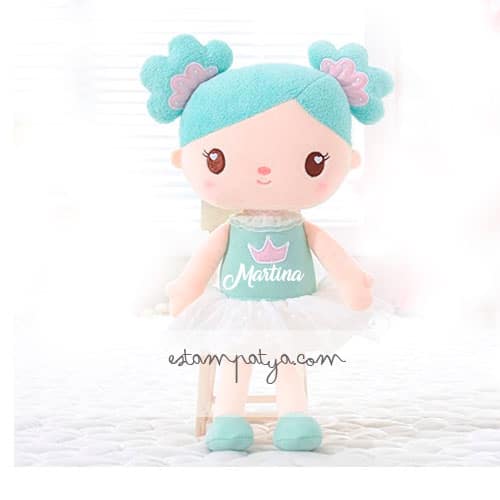 Muñeca Bailarina Personalizada verde - Estampatya Muñeca Bailarina Personalizada verde