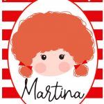 toalla personalizada niña pelirroja