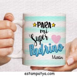 Taza para mi super padrino personalizada