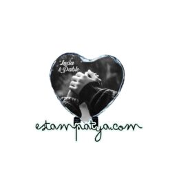 Piedra corazón personalizada con foto