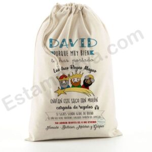 Saco Navidad Reyes Magos - Estampatya Saco regalos Reyes magos