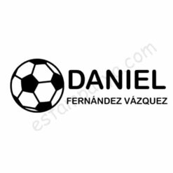 Sello textil personalizado "Balón de futbol" - Imagen 4