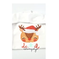 Sudadera navideña reno personalizada - Estampatya sudadera navideña reno
