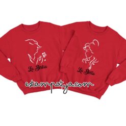 Sudaderas San Valentín la bella y la bestia