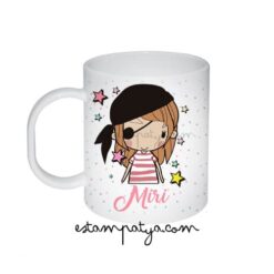 Taza Plástico personalizada pirata