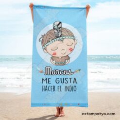 Toalla personalizada me gusta hacer el indio