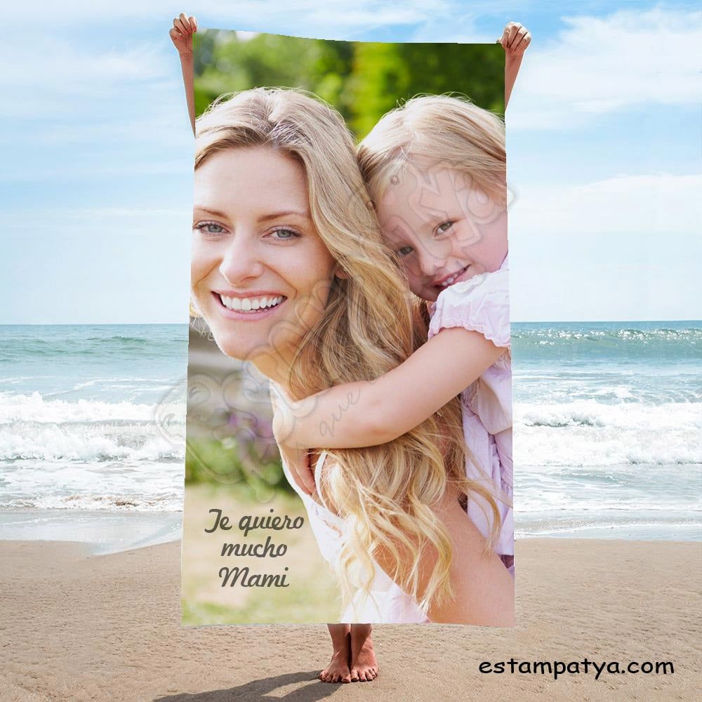 Toalla personalizada con foto - Estampatya Toalla personalizada con foto