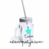 jarra de cristal personalizada para invitados