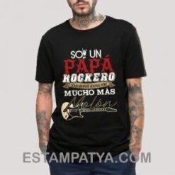 Camiseta soy un papá rockero