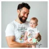 Camisetas primer día del padre botella y biberon imagen 2