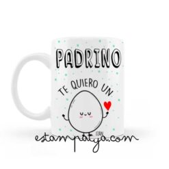 Taza padrino te quiero un huevo