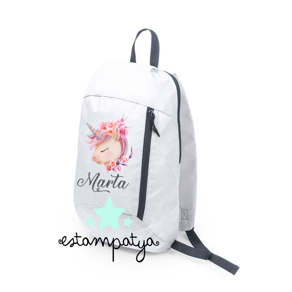Mochila para comunión diseño unicornio - Estampatya Mochila para comunión diseño unicornio