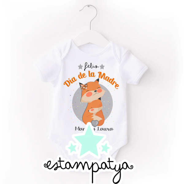 Body "Día de la madre diseño zorro" - Estampatya Body Día de la madre diseño zorro