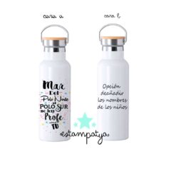 Botella del polo norte al polo sur no hay profe como tú