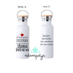 Botella las buenas maestras inspiran
