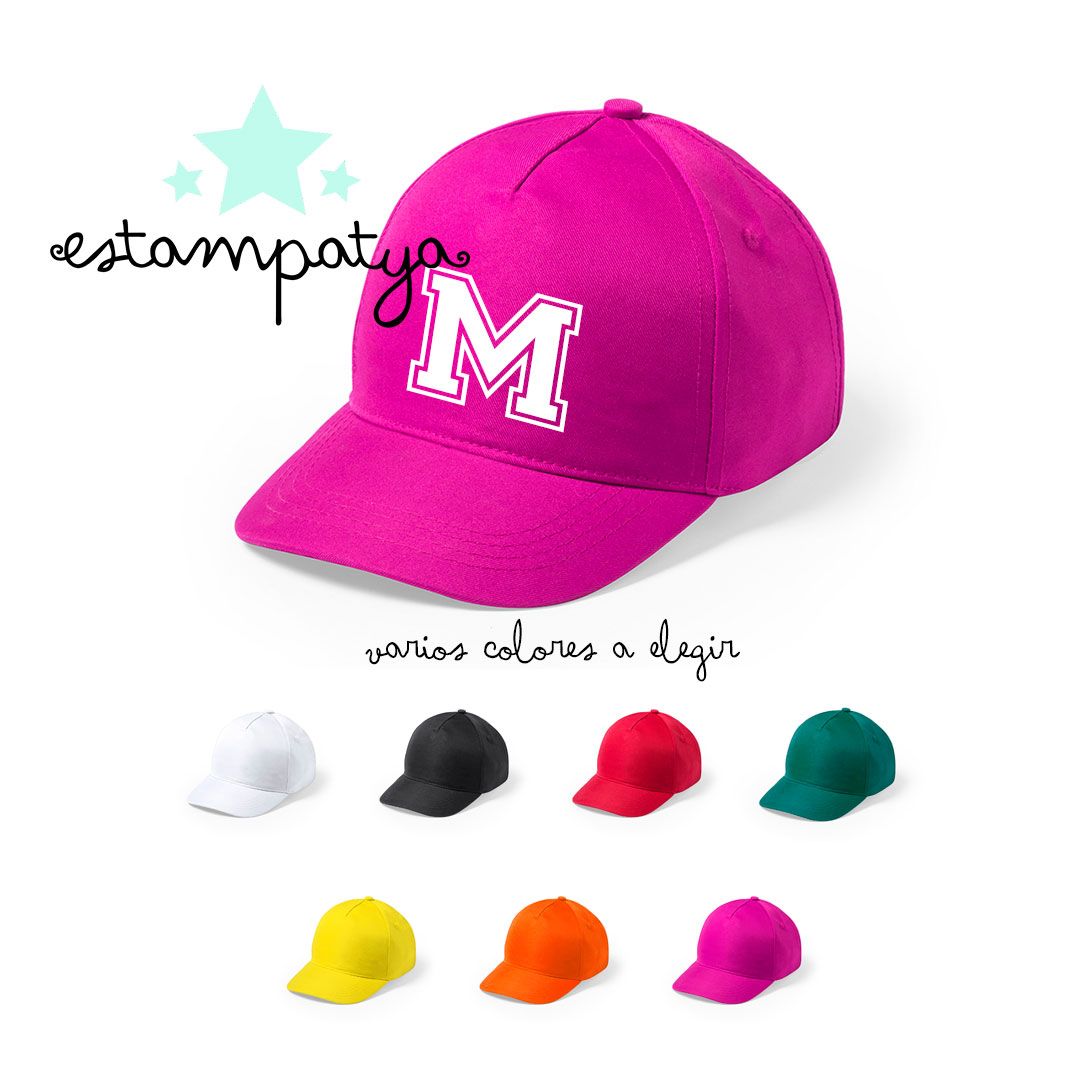 Gorras personalizadas con inicial para eventos - Estampatya Gorras personalizadas con inicial para eventos