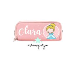 estuche cole personalizado cenicienta rosa