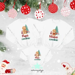 Sudaderas Navidad Familia Cookie