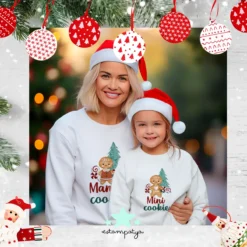 Sudaderas Navidad Familia Cookie 3