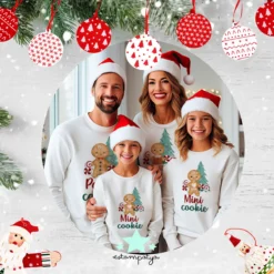Sudaderas Navidad Familia Cookie 1