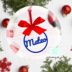 Bola Navidad metacrilato con nombre - Estampatya Bola Navidad metacrilato con nombre 1