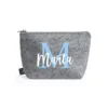 Neceser fieltro personalizado - Estampatya Neceser fieltro personalizado celeste