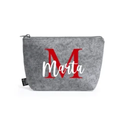 Neceser fieltro personalizado - Estampatya Neceser fieltro personalizado rojo