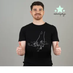 Camiseta papá manos padre e hijo 3 HIJOS