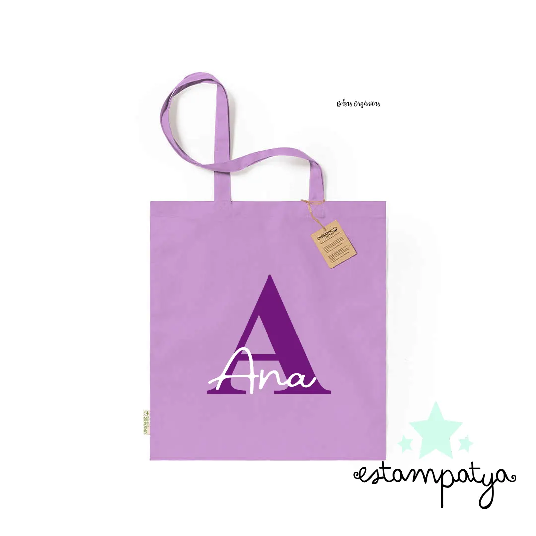 Bolsa con nombre e inicial para invitados - Estampatya Bolsa con nombre e inicial para invitados - Imagen 4