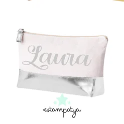 Neceser Top con nombre para invitados - Estampatya Neceser Top con nombre para invitados plata