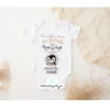 body algodón blanco boda embarazada diseño pingüino