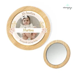 Espejo personalizado Bautizo con foto - Estampatya Espejo personalizado Bautizo 2