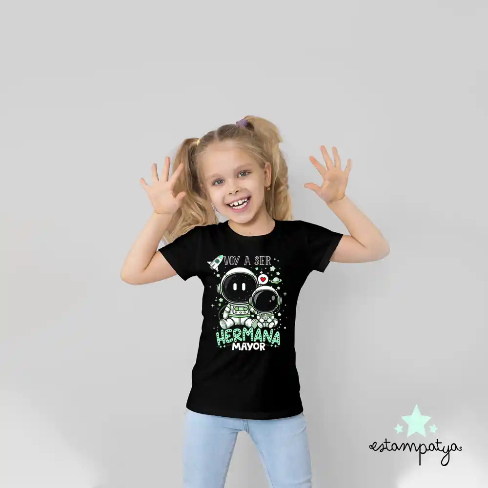 Camiseta hermano mayor astronauta - Estampatya Camiseta hermano mayor astronauta