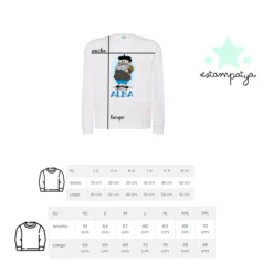 Sudadera personalizada Olentzero - Estampatya Sudadera personalizada Olentzero tallas