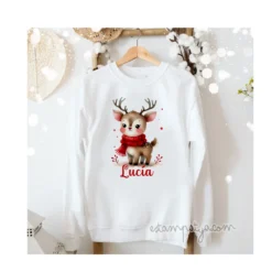 Sudadera personalizada reno lindo - Estampatya Sudadera personalizada reno lindo 1