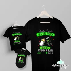 Camisetas "nuestro primer día del padre Monster"