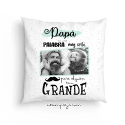 Cojín papá es una palabra muy corta para alguien tan grande. Cojín personalizado para el día del padre