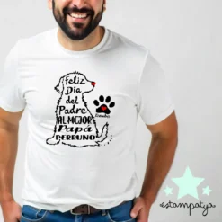camiseta papá perruno. Camiseta personalizada para padres de perros