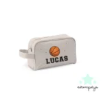 Neceser para comunión diseño Baloncesto beige