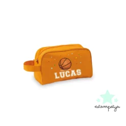Neceser para comunión diseño Baloncesto naranja