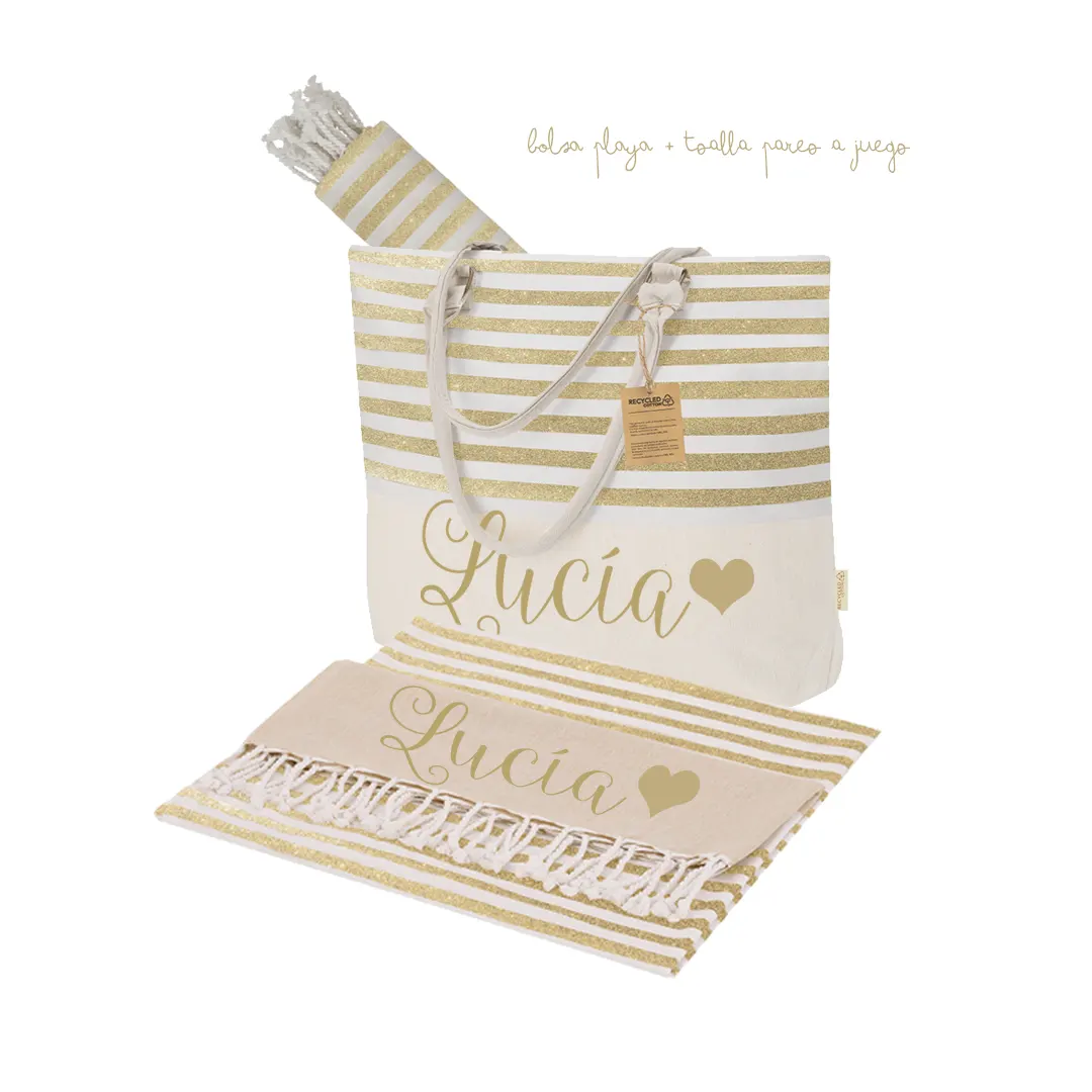 Pack de Playa personalizado Gold - Estampatya Pack de Playa personalizado Gold