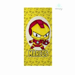 Toalla personalizada superheroes - Estampatya Toalla personalizada superheroes ironman